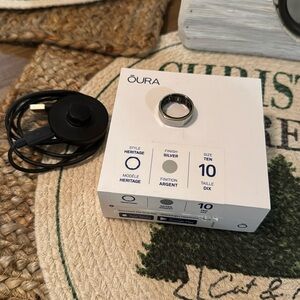 Oura Ring Heritage Style Silver Size 10